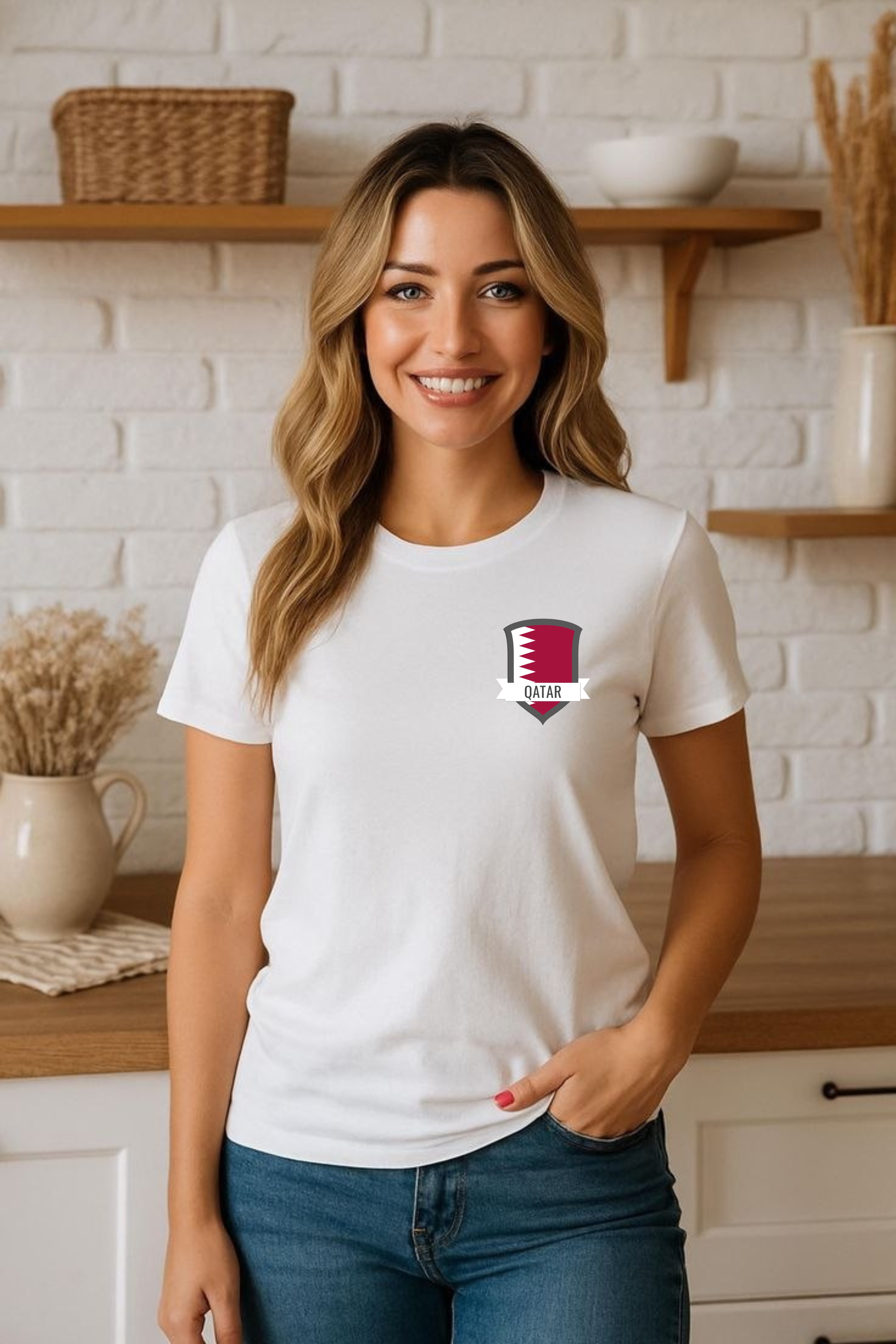 Qater Football Pride قطر  | Premium Graphic T-Shirt